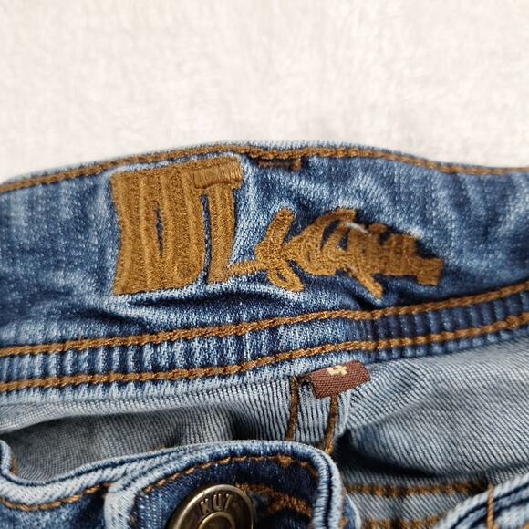 KUT from the Kloth Cropped Ankle Jeans Dark Wash Mid Rise Ladies Size 4 Stretch - Picture 3 of 11